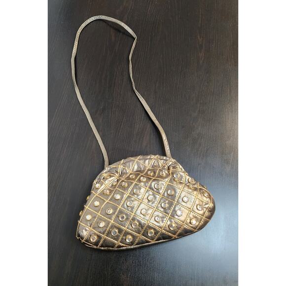 Isabel Bronze/Metallic Studded Bag - Picture 1 of 7